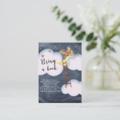 Storybook Nursery Rhyme Bring A Book Request Baby Informatiekaartje (Staand voorkant)