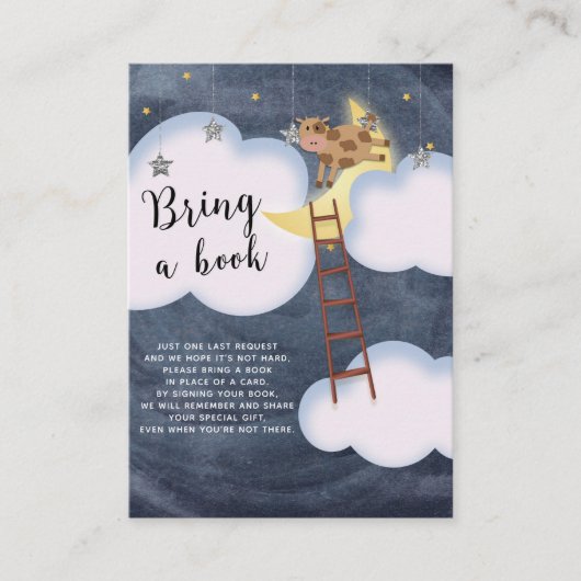 Storybook Nursery Rhyme Bring A Book Request Baby Informatiekaartje (Voorkant)