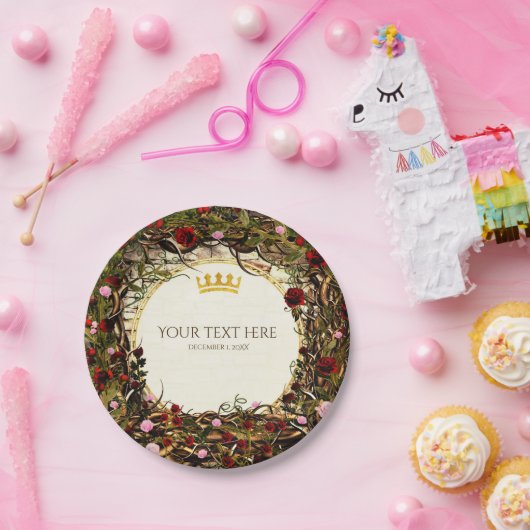 Storybook Princess  Briar Roos Party Papieren Bordje (Feest)