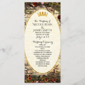 Storybook Princess  Briar Roos Programma Programmakaart (Voorkant)