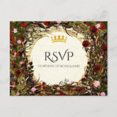 Storybook Princess Briar Roos RSVP Uitnodiging Briefkaart (Voorkant)