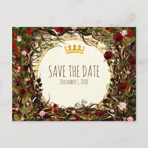 Storybook Princess  Briar Roos Save Date Aankondigingskaart