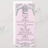 Storybook Princess Roze Sprookjesmenu Menu (Voorkant / Achterkant)