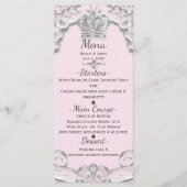 Storybook Princess Roze  Sprookjesmenu Menu (Voorkant)