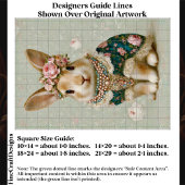 Storybook Rabbit in Floral Dress EV8L Decoupage Tissuepapier