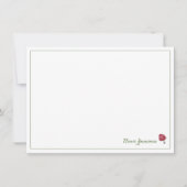 Storybook Red en Green Mushroom Flat Note Kaart (Voorkant)