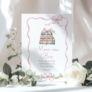 Storybook roze strik Momosa Bar Poster