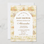 Storybook Safari Animals Baby Shower Kaart (Voorkant)