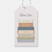 Storybook Stack Nieuw Chapter Baby shower Dank u