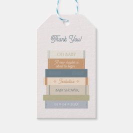 Storybook Stack Nieuw Chapter Baby shower Dank u Cadeaulabel