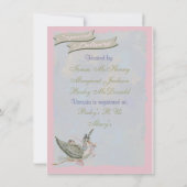  Storybook Stork Baby Shower-uitnodigingen Kaart (Achterkant)