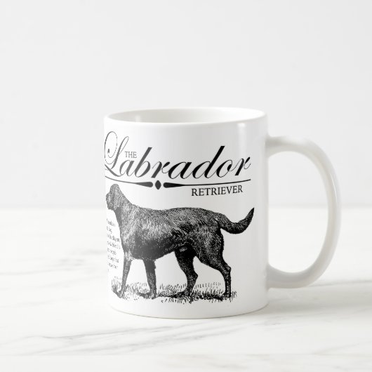 Storybook Style Labrador Koffiemok (Rechts)