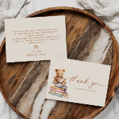 Storybook Teddy Bear Baby shower Dank je kaart