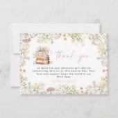 Storybook Thank You Card Een nieuw hoofdstuk Wildf Bedankkaart (Voorkant)