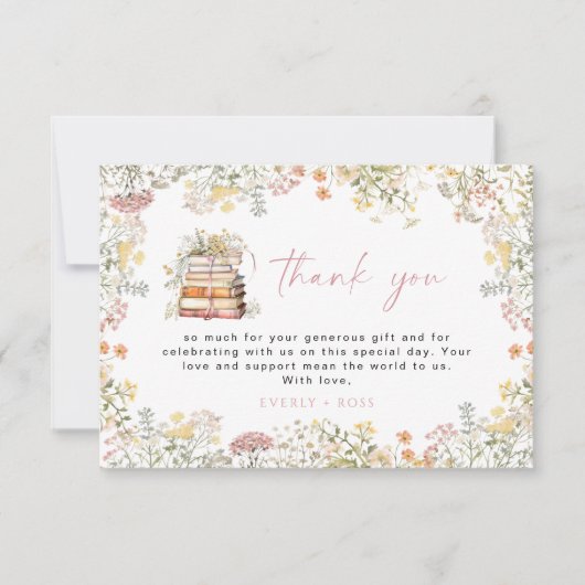 Storybook Thank You Card Een nieuw hoofdstuk Wildf Bedankkaart (Voorkant)