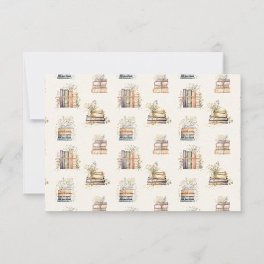 Storybook Thank You Card Een nieuw hoofdstuk Wildf Bedankkaart (Achterkant)