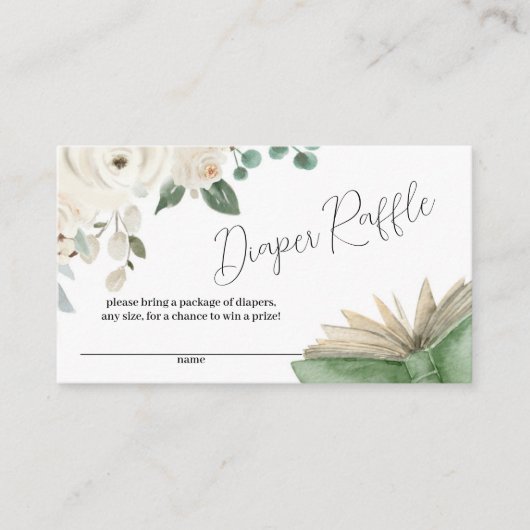 Storybook Thleing New Chapter Diaper Raffle Informatiekaartje (Voorkant)