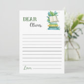 Storybook Time Capsule Note Message Kaart (Staand voorkant)