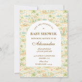 Storybook Tropical Animals  Baby Shower Kaart (Voorkant)