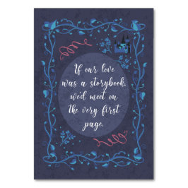 Storybook Wedding - Tafel Kaart