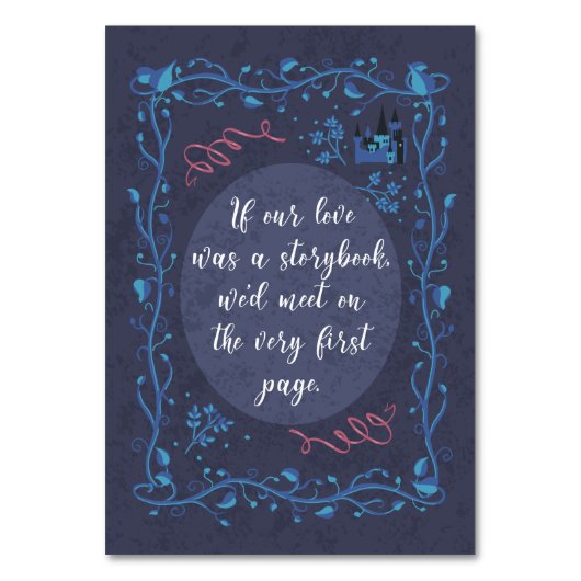 Storybook Wedding - Tafel Kaart (Voorkant)