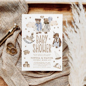 Storybook Whimsical Beren Joint Baby shower Kaart