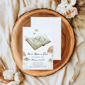 Storybook Whimsical Watercolor Boek Verjaardag Kaart