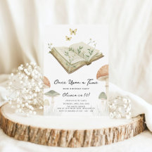 Storybook Whimsical Watercolor Boek Verjaardag