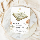 Storybook Whimsical Watercolor Boek Verjaardag Kaart