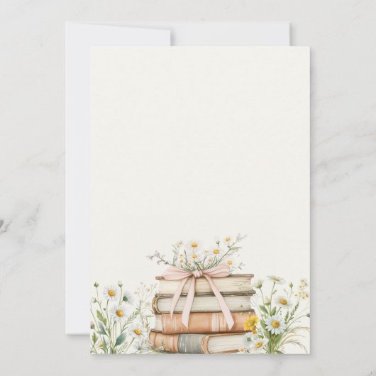  Storybook Wildflower Chapter Vrijgezellenfeest Bedankkaart (Achterkant)