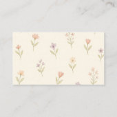 Storybook Wildflower Luier Raffle Baby shower Informatiekaartje (Achterkant)