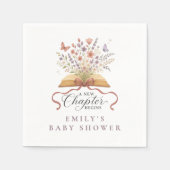 Storybook Wildflowers Waterverf Baby shower Servet (Voorkant)