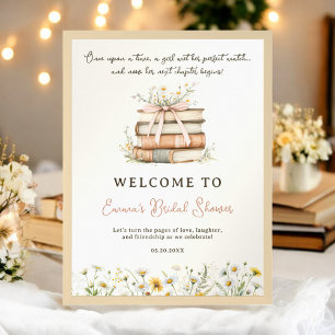 Storybook Wildflowers Welkom vrijgezellenfeest Poster