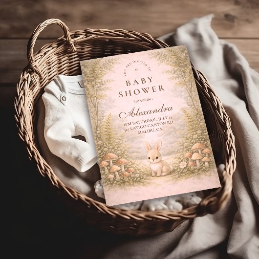 Storybook Woodland Animals Baby Shower Kaart