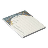 Storybook Woodland Baby shower Finish Phrase Game Notitieblok (Schuin)