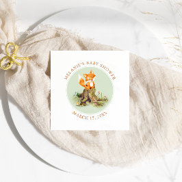 Storybook Woodland Fox Baby shower Servet