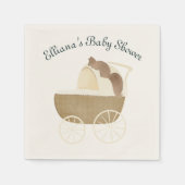 Storybook Woodland Friends Baby Carriage Squirrel Servet (Voorkant)