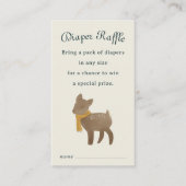 Storybook Woodland Friends Luier Raffle Enclosure Informatiekaartje (Voorkant)