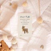 Storybook Woodland Friends Luier Raffle Enclosure Informatiekaartje