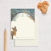 Storybook Woodland Friends Wensen voor Baby Advieskaart