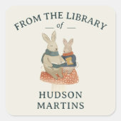 Storybook Woodland Vrienden Boek Bord Sticker (Voorkant)