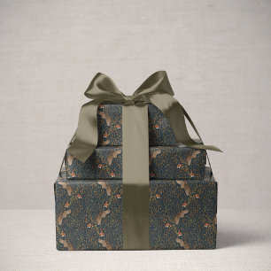 Storybook Woodland Vrienden Sleepy Eekhoorn Bos Cadeaupapier