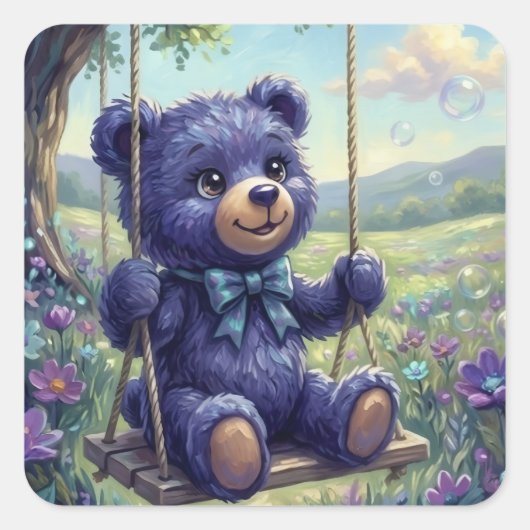 StoryBookCharm3 Vierkante Sticker (Voorkant)