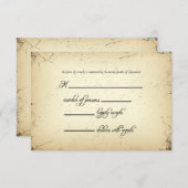 Storyline Weddenschap RSVP-reactiekaart RSVP Kaartje (Voorkant / Achterkant)