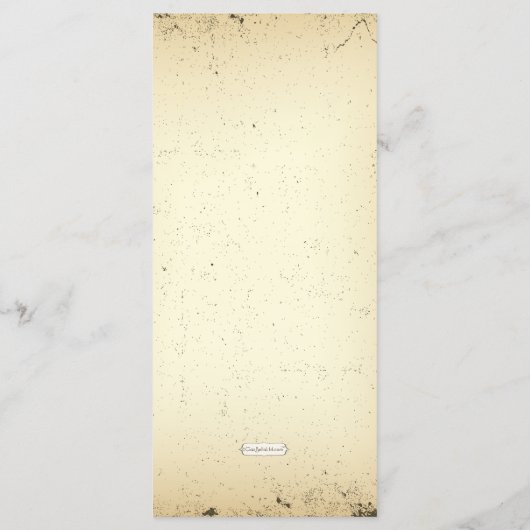 Storyline  Wedding Menu Kaart (Achterkant)