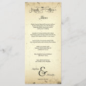 Storyline  Wedding Menu Kaart (Voorkant)