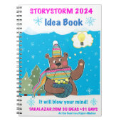 Storystorm 2024 Ideeënboek en Tijdschrift Notitieboek (Voorkant)