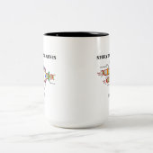 Storytell-genen binnen (DNA-replicatie) Tweekleurige Koffiemok (Center)