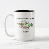 Storytell-genen binnen (DNA-replicatie) Tweekleurige Koffiemok (Links)
