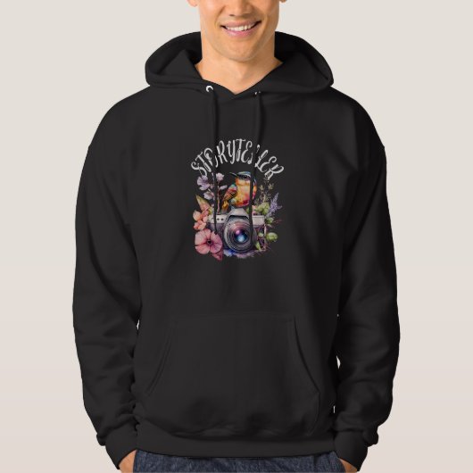 Storyteller Camera Photography Bird Photographer Hoodie (Voorkant)